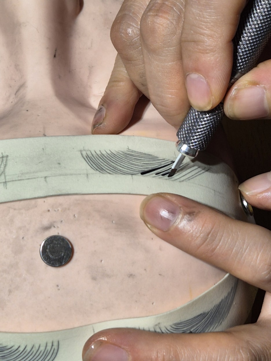 눈썹 반영구 블레이딩 실습